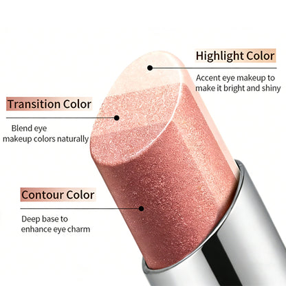 🔥 Buy 1 Get 1 FREE for the First 100 Orders!  3-in-1 Shimmer Eyeshadow Stick ✨ Long-Lasting 💖 Blendable 🌈 Easy to Apply 💄