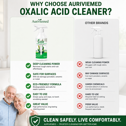 Multi-purpose Oxalic Acid Stain Remover and Scale Remover - 17.9 fl oz Extra-Large Capacity (0.5L)