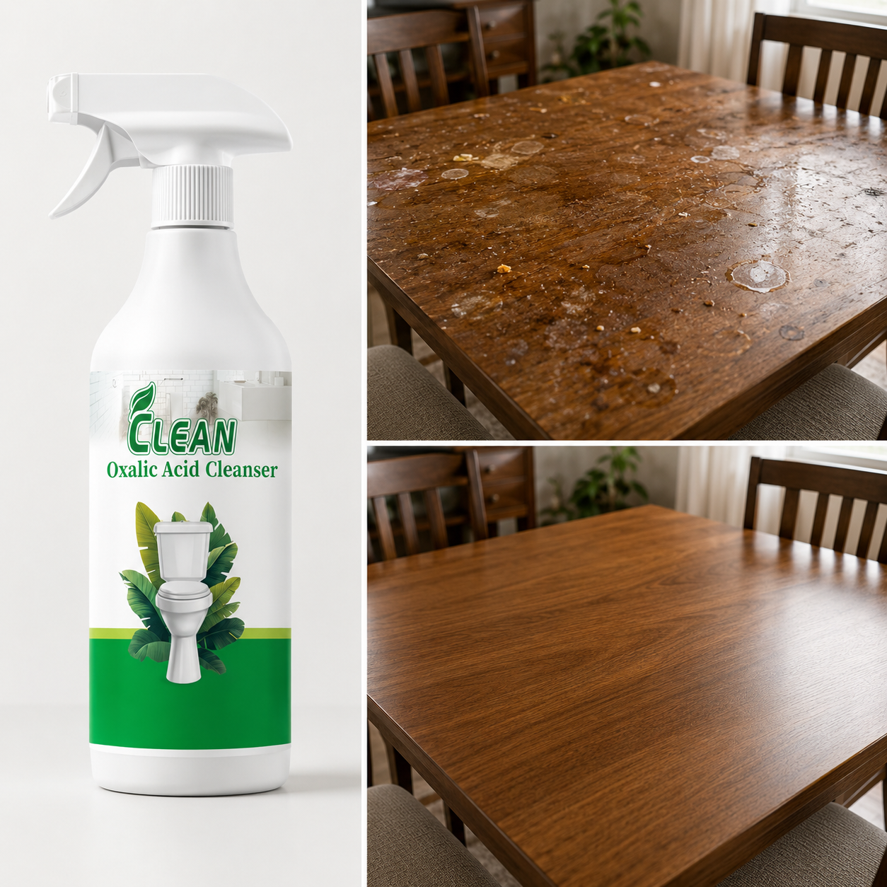 Multi-purpose Oxalic Acid Stain Remover and Scale Remover - 17.9 fl oz Extra-Large Capacity (0.5L)