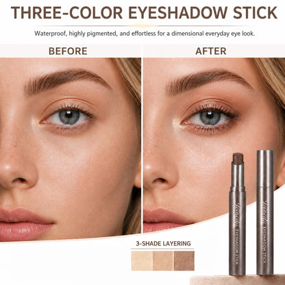 🔥 Buy 1 Get 1 FREE for the First 100 Orders!  3-in-1 Shimmer Eyeshadow Stick ✨ Long-Lasting 💖 Blendable 🌈 Easy to Apply 💄